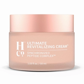 Happy Co. Ultimate Revitalizing Cream | Synchronized Peptide Complex | C Complex Skin Care Face Moisturizer | Beauty Serum | All Skin Types | Deeply Hydrating and Nourishing