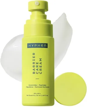 Hy.ph.en Barrier Care Face Cream for Oily & Combination Skin | Lightweight Peptide and Ceramide Face Moisturizer | Strengthens Skin Barrier & Deeply Hydrates | Oil Free Face 50ml