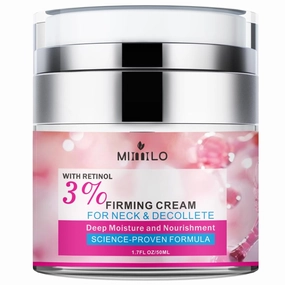Instant Face Lift Cream – 3% Retinol & Hyaluronic Acid for Wrinkle Reduction, Lifting & Skin Tightening – Anti-Aging Moisturizer Treatment Neck & Décolleté for Face 1.7 FL OZ
