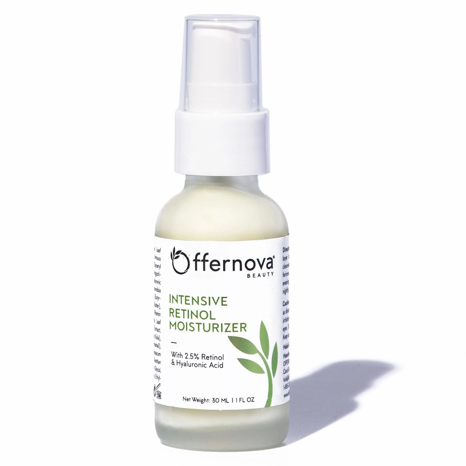 Intensive Retinol Moisturizer - Deep Hydration Night Cream 2.5% Vitamin A & Hyaluronic Acid   Vitamin E - Crema Humectante Intensiva de Retinol - Antiarrugas con Ácido Hialurónico y Vitamina E
