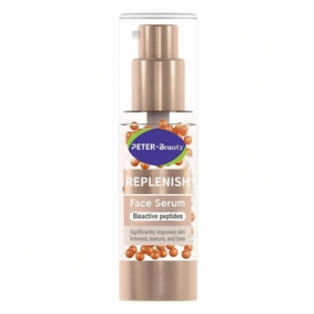 IS REPLENISHED VITAMIN INFUSED FACE SERUM WITH NIACINAMIDE & AMP BIOACTIVE PEPTIDES 1 OZ FOR HYDRATION & SKIN RECENTLY NORMAL, RETINOL ALTERNATIVE SERUM FACE FOR SENSITIVE SKIN,VITAMIN C