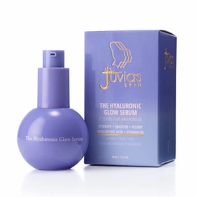 Juvia's Place The Hyaluronic Glow Serum, 1 fl oz, Hydrate, Smooth, Plump, Glow, Vitamin B5, Firm, Retain Moisturize, Reduce Fine Lines and Wrinkles