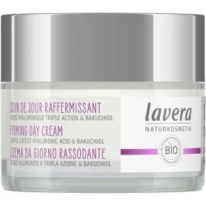 lavera Firming Day Care - Anti Aging Face Cream with Triple Hyaluron & Bakuchiol for Smooth Skin - Anti Wrinkle Face Cream - Face Moisturizer - PETA Certified - Vegan - Made in Germany - 1.7 Fl Oz