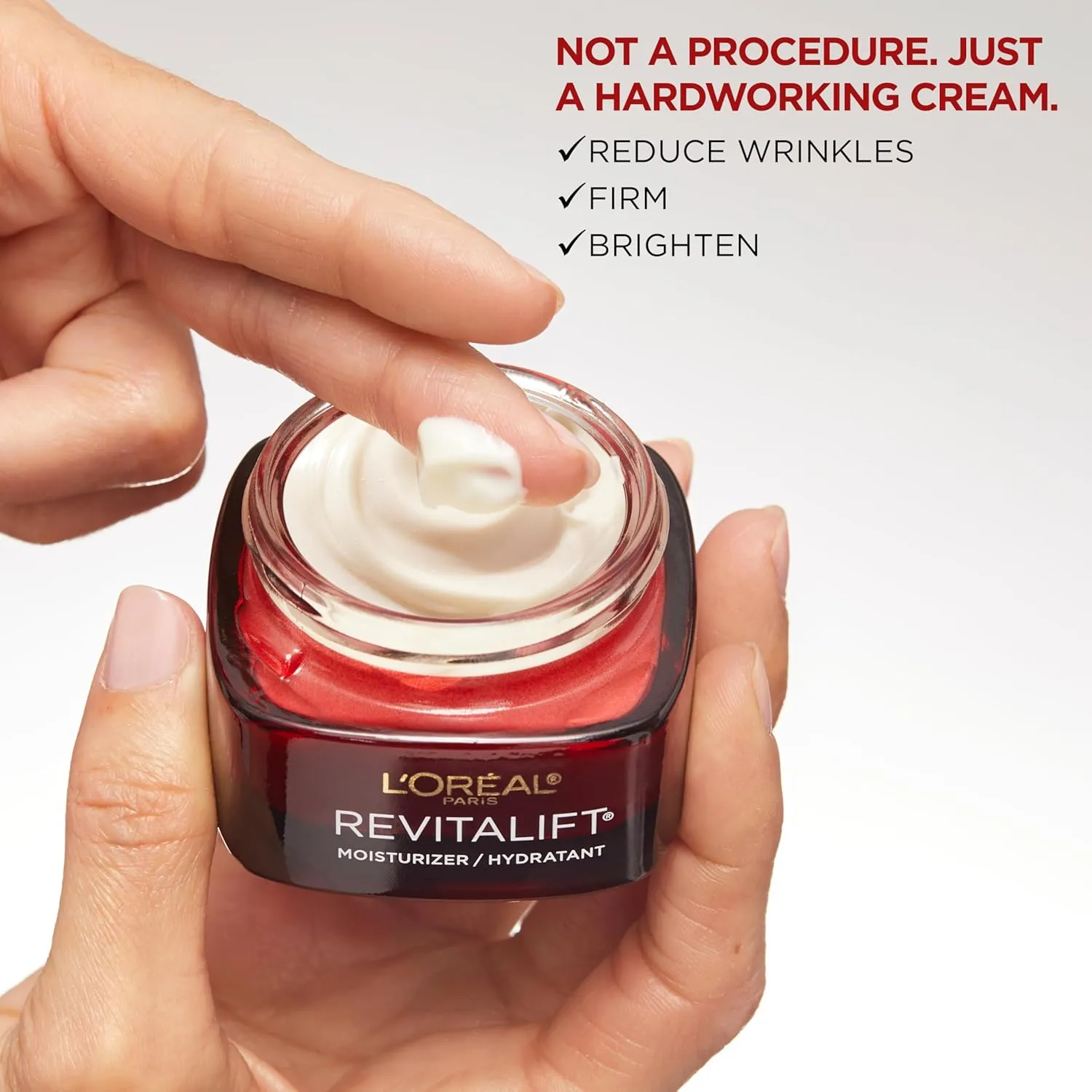 L’Oreal Paris Revitalift Triple Power Anti-Aging Face Moisturizer, Pro Retinol, Hyaluronic Acid & Vitamin C, Reduce Wrinkles, Fragrance Free 1.7 Oz
