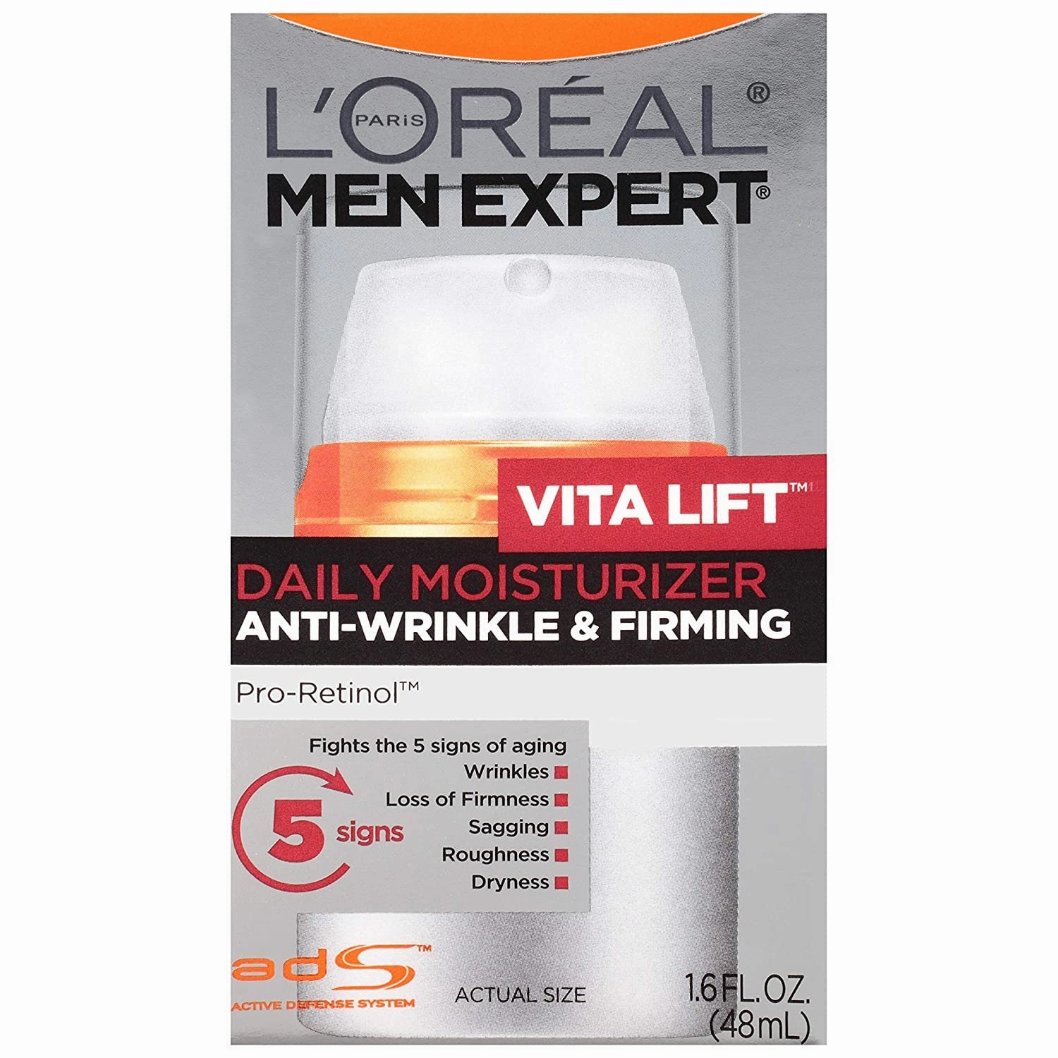 Loreal Mens Expert Vita Lift Anti-wrinkle and Firming Moisturizer - 1.6 Oz, Pack of 3