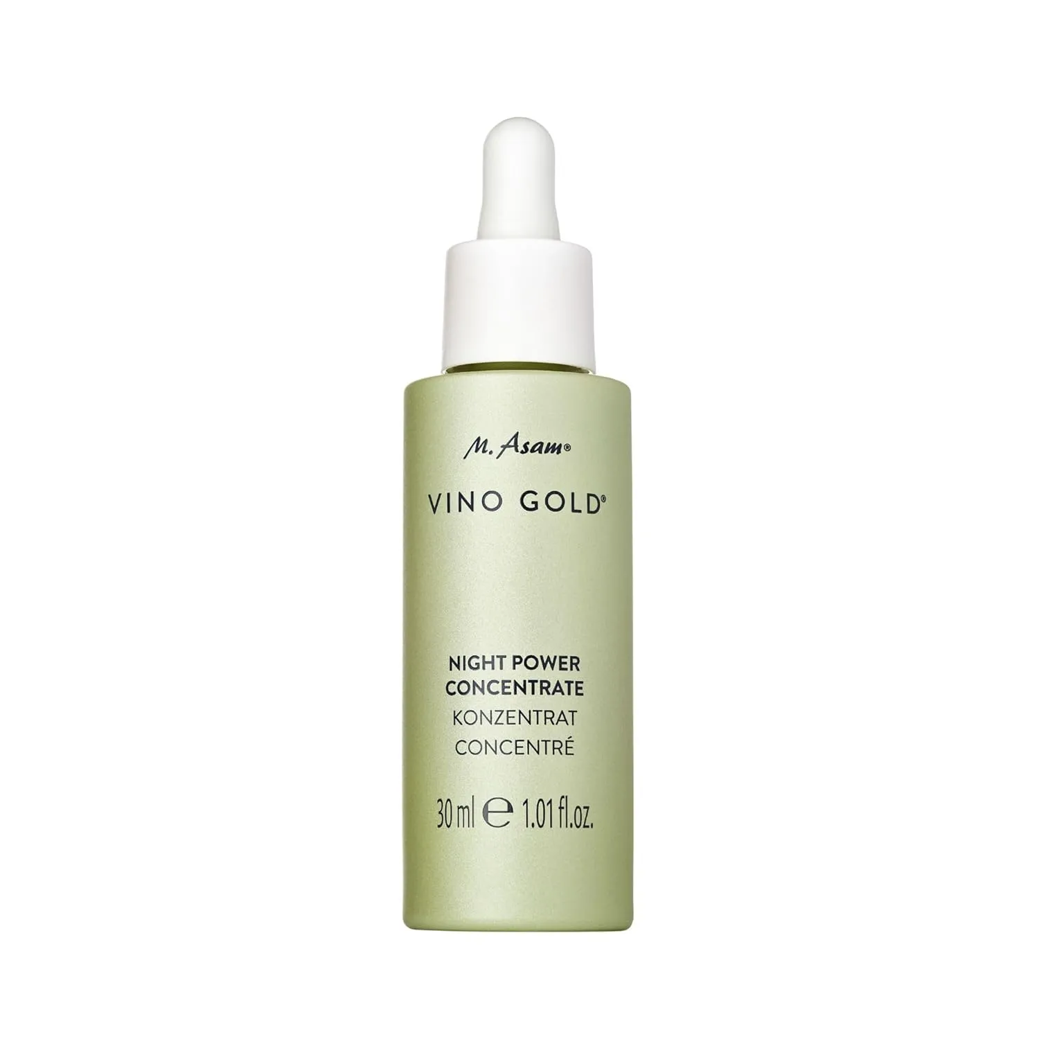 M. Asam VINO GOLD Power Night Concentrate (1.01 Fl Oz) - The Face Serum Supports The Skin Renewal Process & Stimulates Regeneration Overnight, With Resveratrol & Vitamin A, Vegan Facial Care