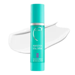 Malibu C Perfection Vital Crème - Daily Face Moisturizer for Dry Skin with Peptide & Pro Vitamin B5 - Hydrating Moisturizer for Fine Lines, Wrinkles, Dark Circles & Puffiness (1.69 oz)