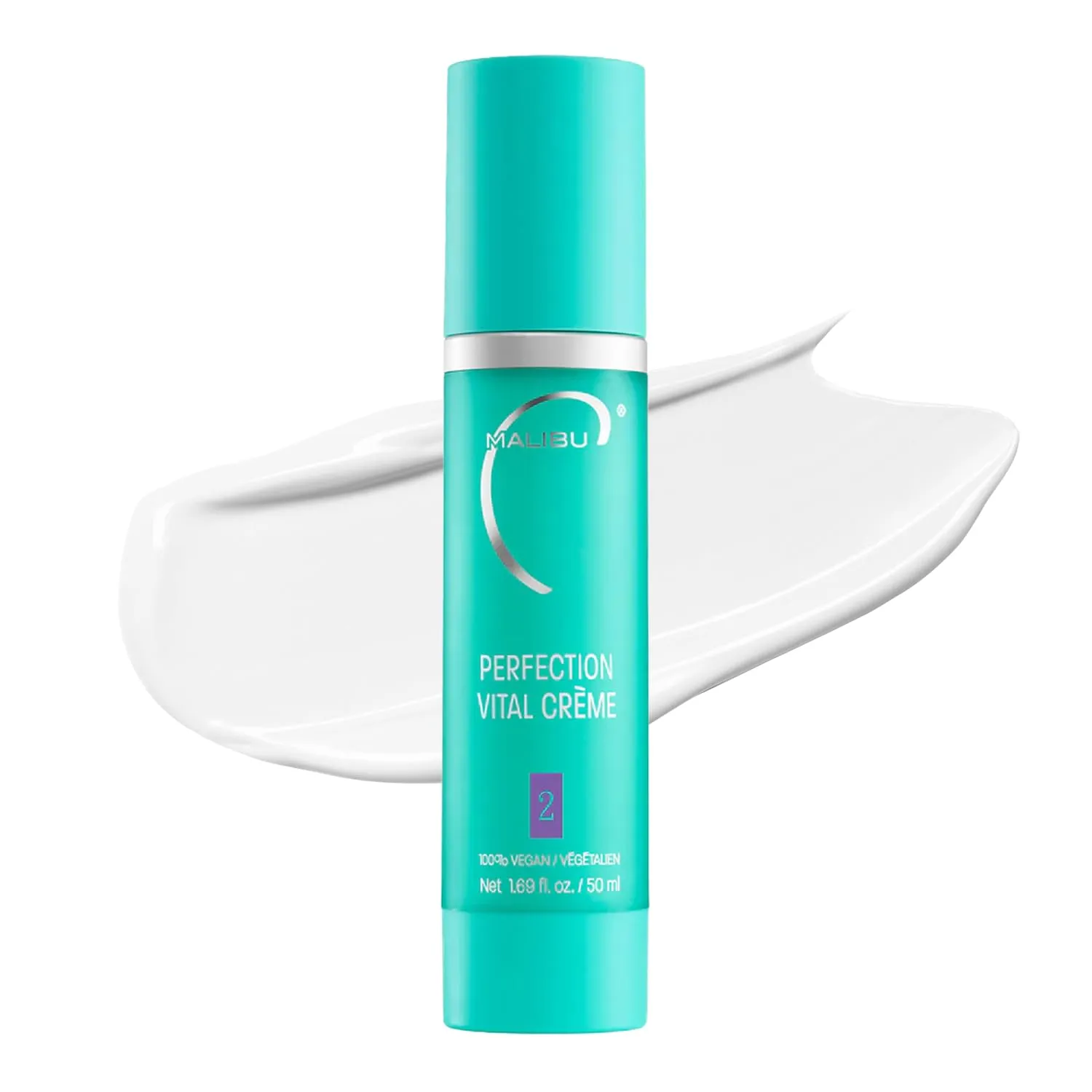 Malibu C Perfection Vital Crème - Daily Face Moisturizer for Dry Skin with Peptide & Pro Vitamin B5 - Hydrating Moisturizer for Fine Lines, Wrinkles, Dark Circles & Puffiness (1.69 oz)
