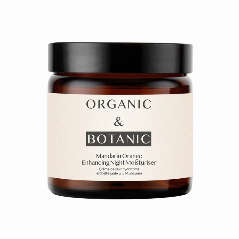 Mandarin Orange Night Moisturizer with Bakuchiol & Vitamin C - 60ml - Revitalizing & Hydrating for Firmer, Brighter, & Younger-Looking Skin