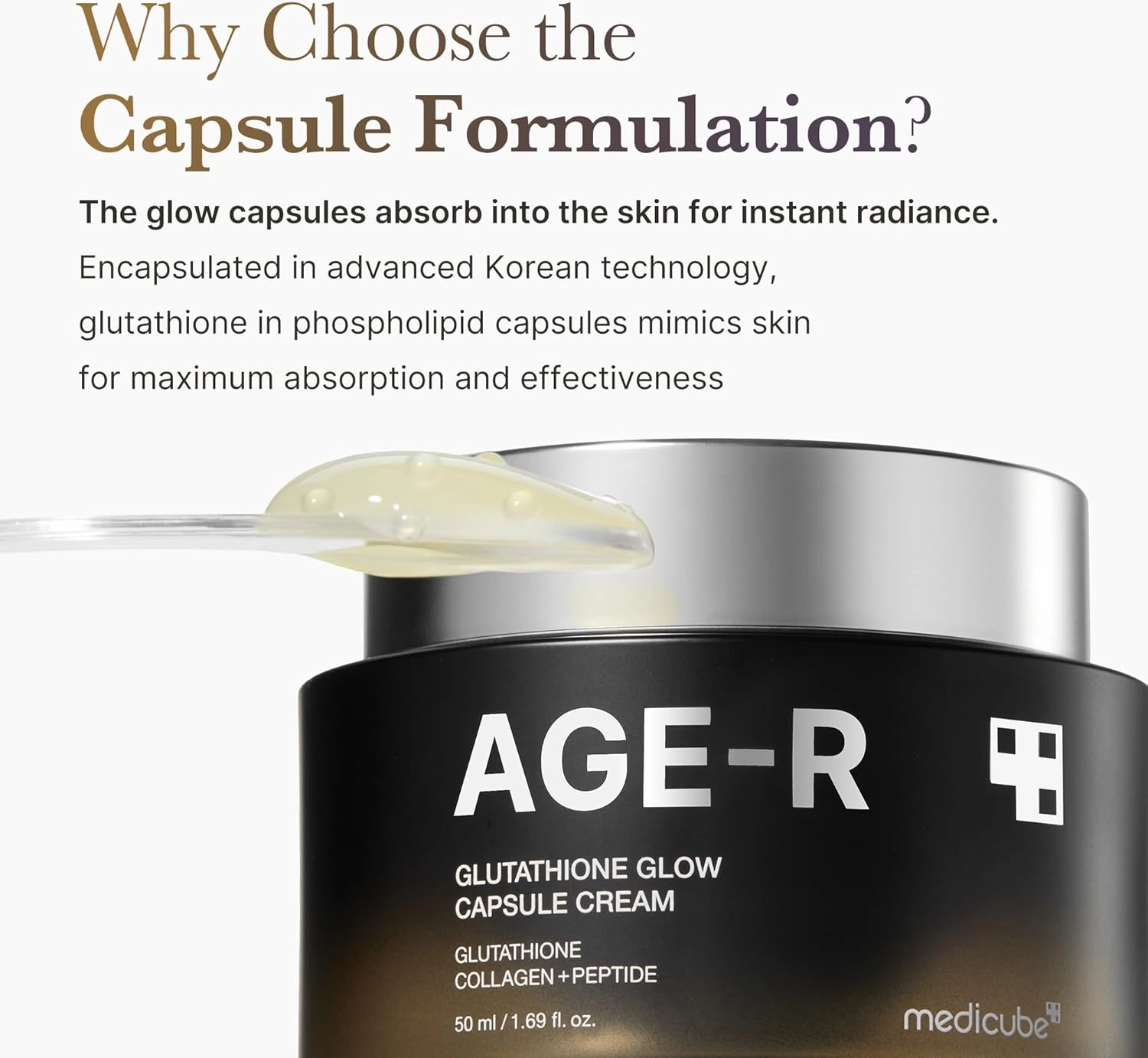 Medicube - AGE-R Glutathione Glow Capsule Cream - 50ml
