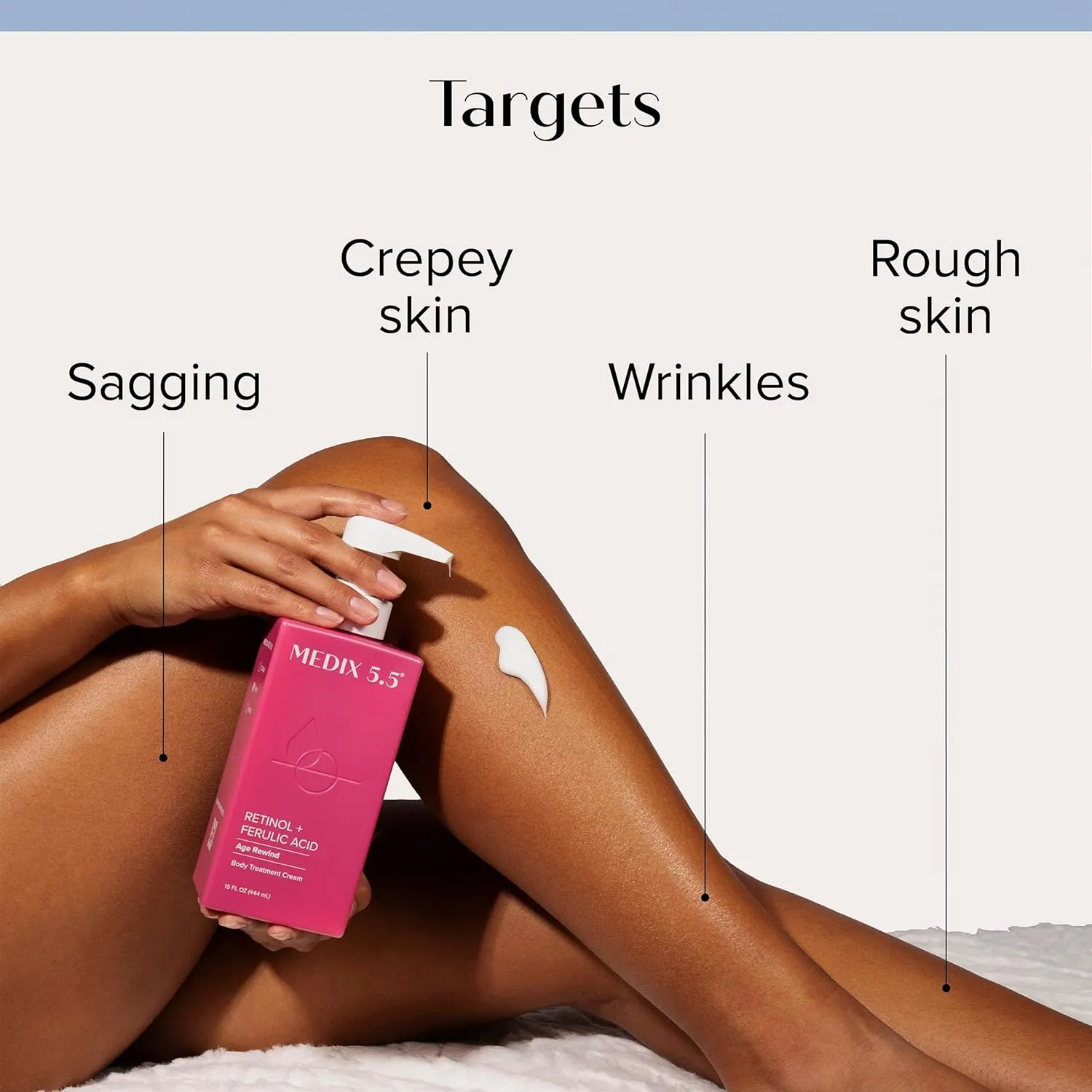 Medix 5.5 Retinol Body Cream   Vitamin C Lotion Anti Aging Wrinkles,Sagging Skin,Crepey Skin,Vitamin C Cream Brightens & Hydrates Dry Skin,Bundle(Body Butter),2 items,1.8 pounds