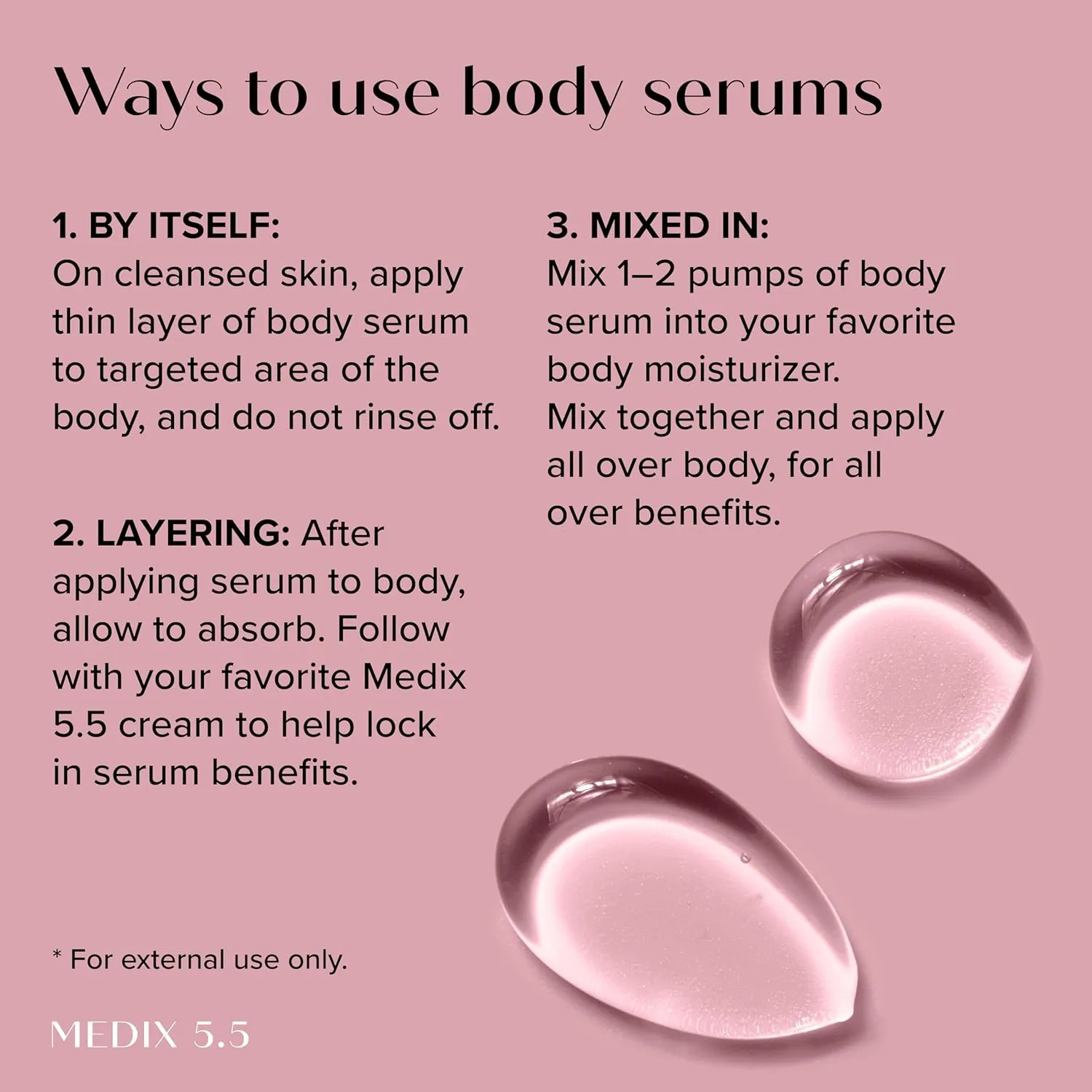 MEDIX Retinol Body Lotion   3% Hyaluronic Acid Booster Serum Moisturizer 2PC Skin Care Set | Crepey Skin Care Treatment | Retinol Body Cream Targets Appearance Of Sagging Crepe Skin & Wrinkles, 2PC