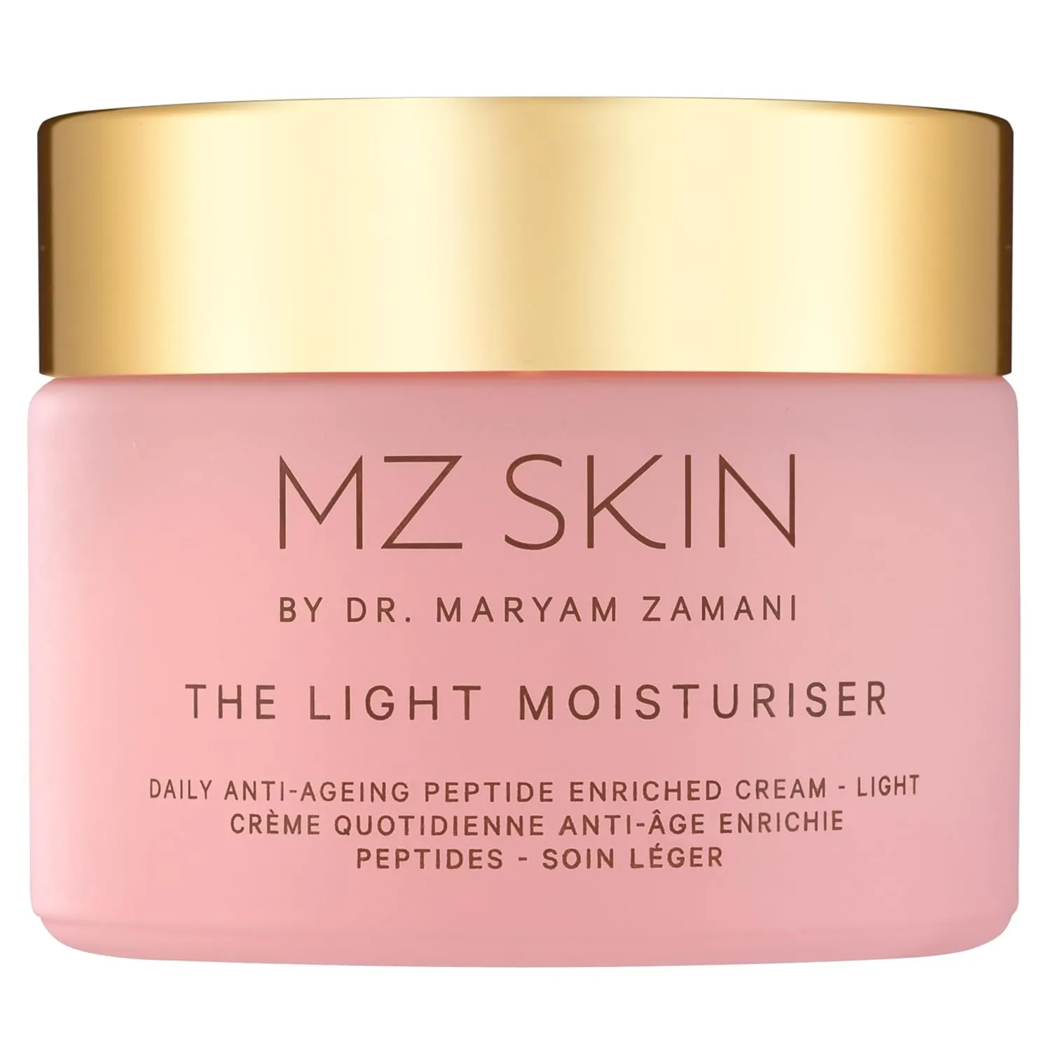 MZ SKIN Light Moisturizer 1.69 fl oz - Peptide-Enhanced Daily Anti-Aging Cream with Hyaluronic Acid for Instant Hydration & Skin Plumping