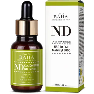 NAD  Radiance Serum with Peptide Complex, Madecassoside & Adenosine for Hydrated, Refreshed Skin,1 Fl Oz (30ml)