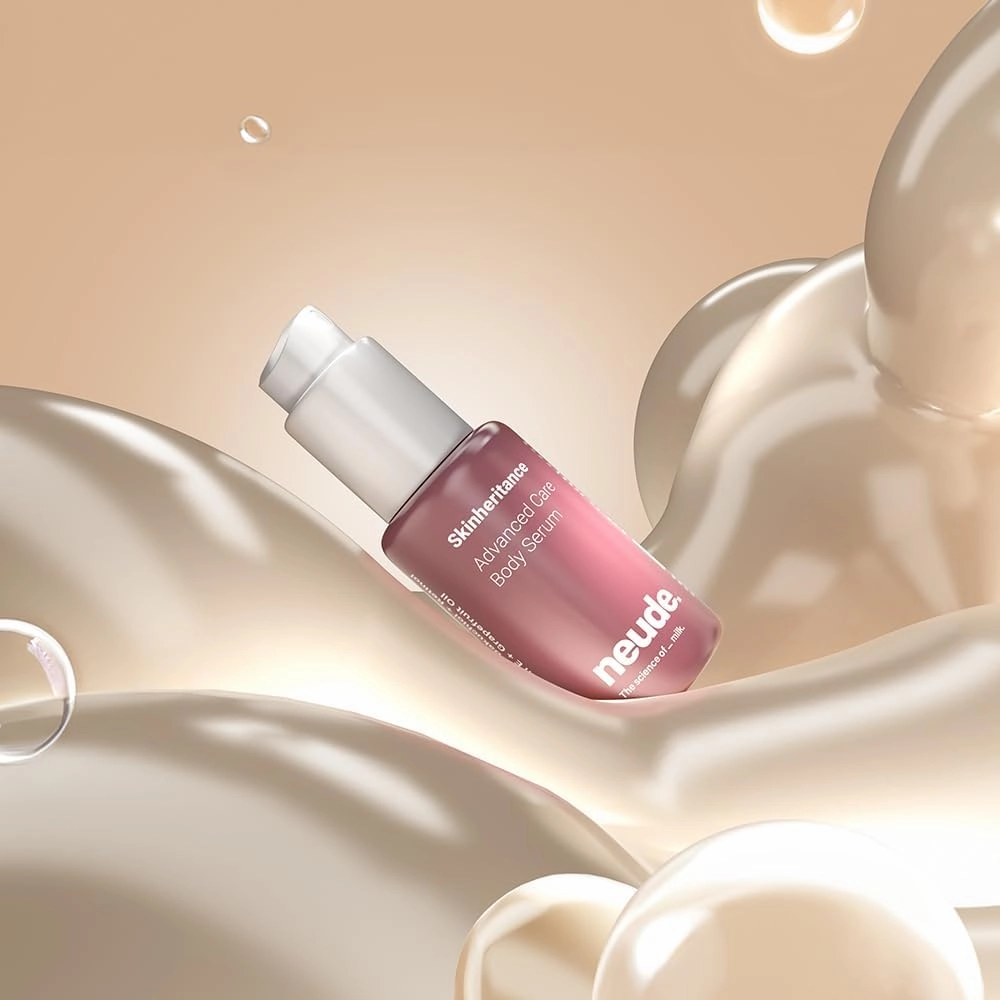 Ne.ude Skinheritance Hydrating & Firming Glow Body Serum 50ml with Bakuchiol Retinol & Vitamin E for Men & Women All Skin Types Paraben-Free Sulphate-Free for Smooth Radiant Skin
