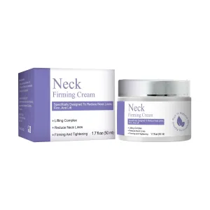 Neck Firming Cream for Tightening and Lifting – Anti-Aging Moisturizer with Retinol, Hyaluronic Acid & Collagen for Face, Neck & Chest – Improve Skin Elasticity, Fine Lines & Uneven Tone, 1.7 Fl Oz
