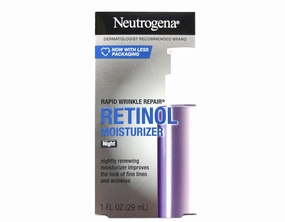 Neutrogena Rapid Wrinkle Repair Night Face Moisturizer with Retinol, 1 Fl. Oz.