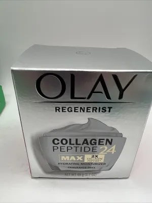 Olay Regenerist Collagen Peptide 24 Hydrating Face Moisturizer Max Wrinkle 1.7oz