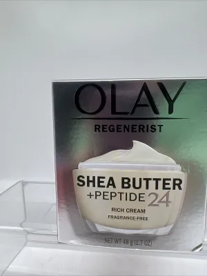 Olay Regenerist Shea Butter   Peptide 24 Face Moisturizer Fragrance-Free -1.7oz
