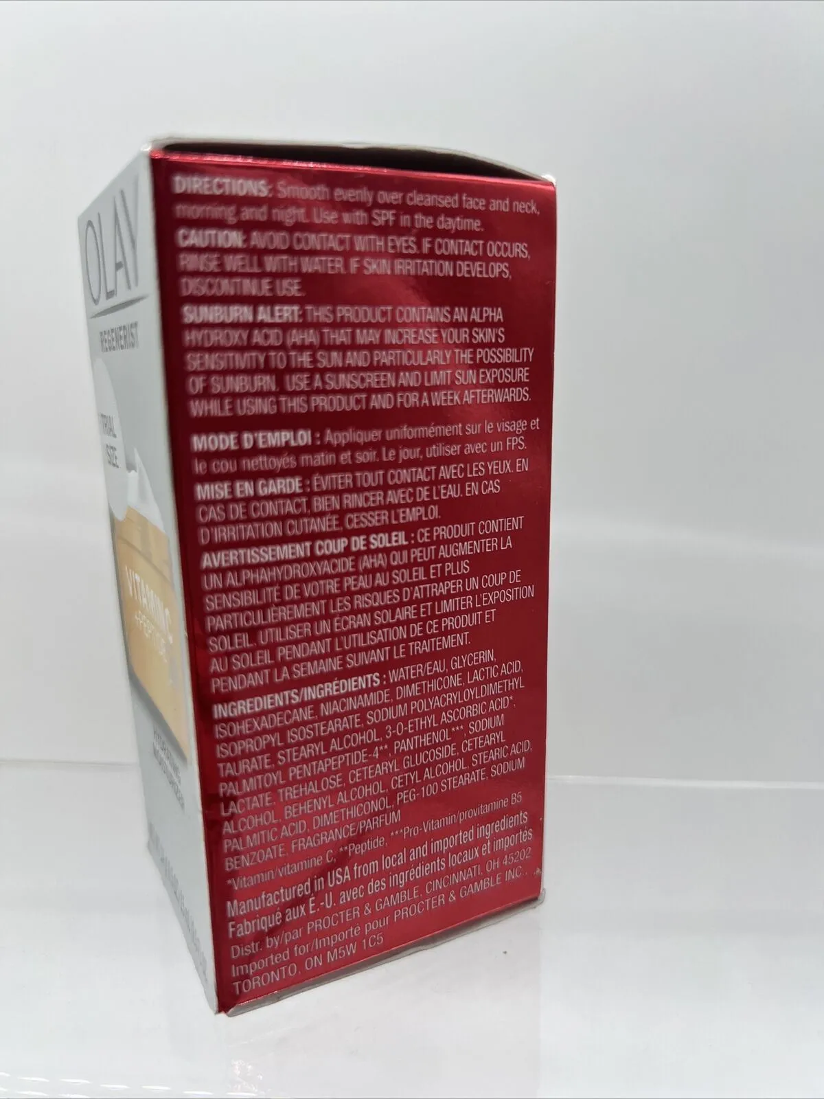 Olay Regenerist Vitamin C   Peptide 24 Hydrating Moisturizer - 0.5 Oz.