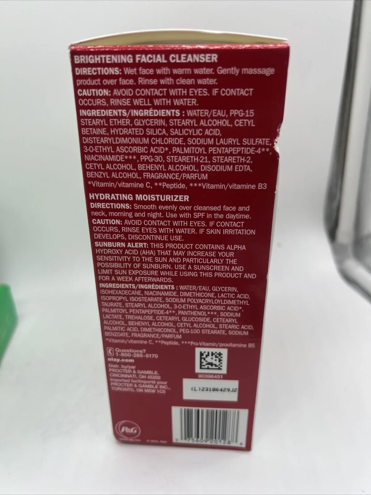 Olay Regenerist Vitamin C Peptide 24, Hydrating Moisturizer & Facial Cleanser