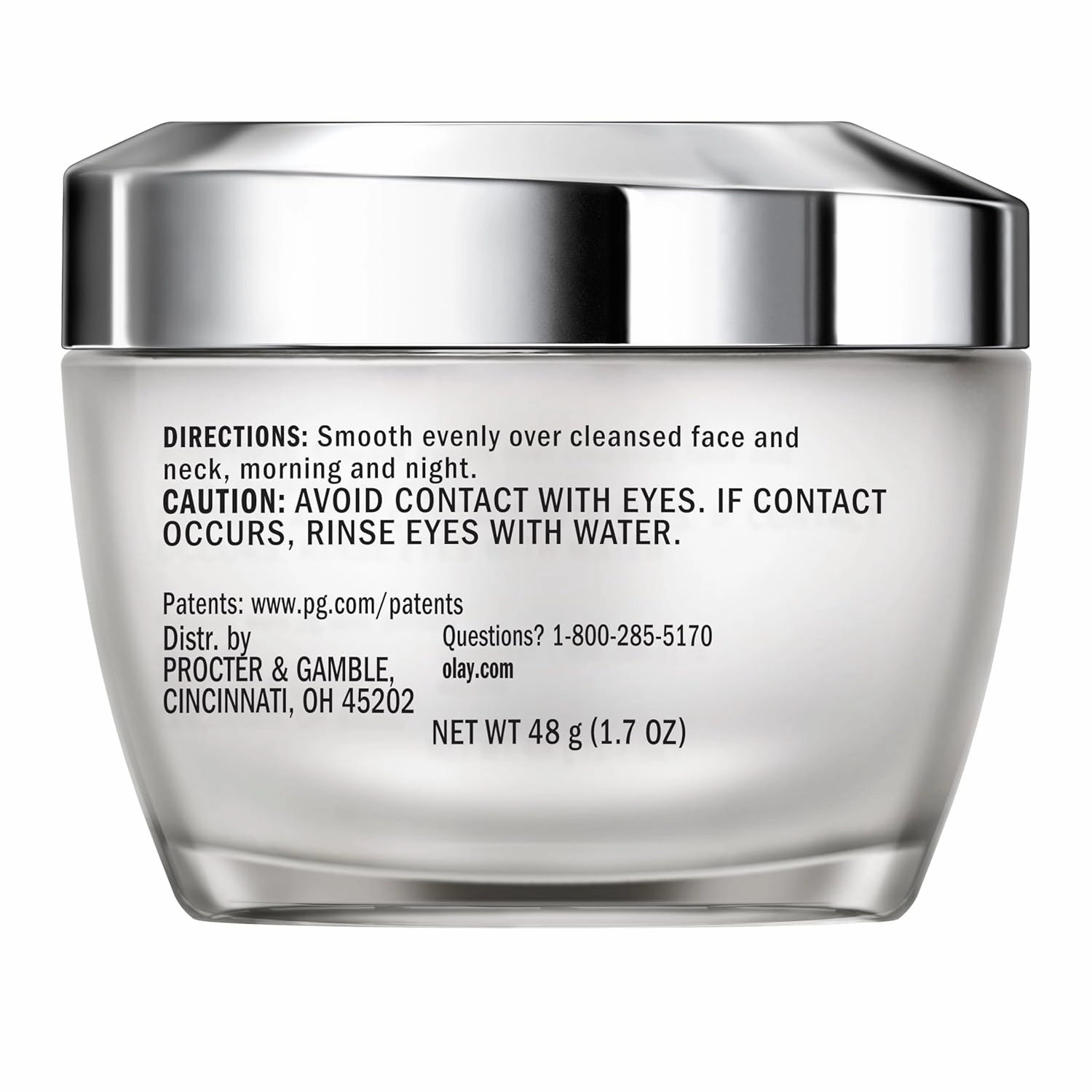 Olay Collagen Peptide MAX Face Moisturizer, Firm - Plump - Hydrate, Fragrance Free Cream with Vitamin B3, 1.7 oz
