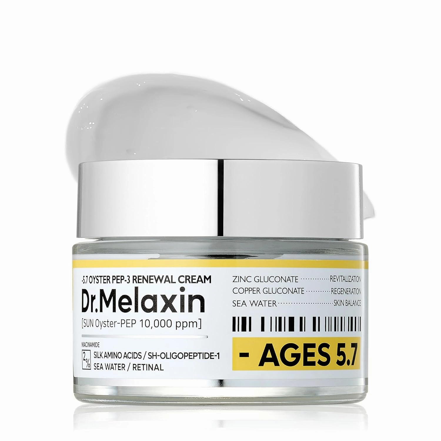 Oyster Pep3 Renewal Cream | Daily Anti-Aging Face Moisturizer, Skin Elasticity & Reduce Wrinkle, 50ml,1.69 fl oz.