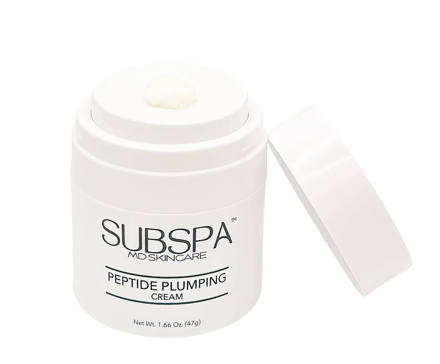 Peptide Plumping Cream – Doctor-Developed Anti-Aging Moisturizer with Peptides, Hyaluronic Acid & Resveratrol – Hydrates, Firms & Smooths Fine Lines – 1.66 oz