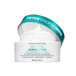 Peter Thomas Roth | Peptide Skinjection™ Moisture Infusion Cream, Refillable Moisturizer, For Loss of Firmness and Elasticity, Fine Lines & Wrinkles, Dryness, 21 Amplified Peptides & Neuropeptides
