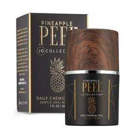 Pineapple Enzyme Peel – Daily Leave-On Glycolic Acid Exfoliator with Retinol & Hyaluronic Acid – AHA BHA Anti-Aging Chemical Peel for Glowing Skin – 1oz