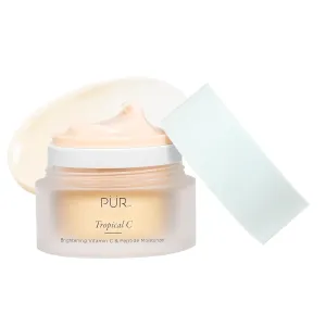 PÜR Beauty Tropical C Brightening Vitamin C & Peptide Moisturizer, Vitamin C, Peptide, Hyaluronic Acid, 1.76 oz