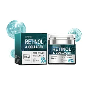 Retinol & Collagen Anti-Aging Cream - 1.7 Fl Oz Hydrating Night Moisturizer to Diminish Wrinkles & Enhance Radiance for All Skin Types