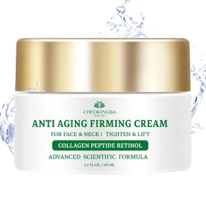 Retinol Collagen Face Cream with Hyaluronic Acid, AH-8 Anti Aging Face & Neck Moisturizer for Tightening, Firming Décolleté, Advanced Anti Wrinkle Multi-Peptides Formula, 1.7 Fl Oz‌