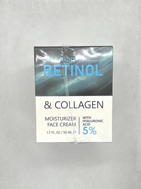 Retinol and Collagen Face Cream with 5% Hyaluronic Acid, Day & Night Moisturizer, 1.7 fl oz