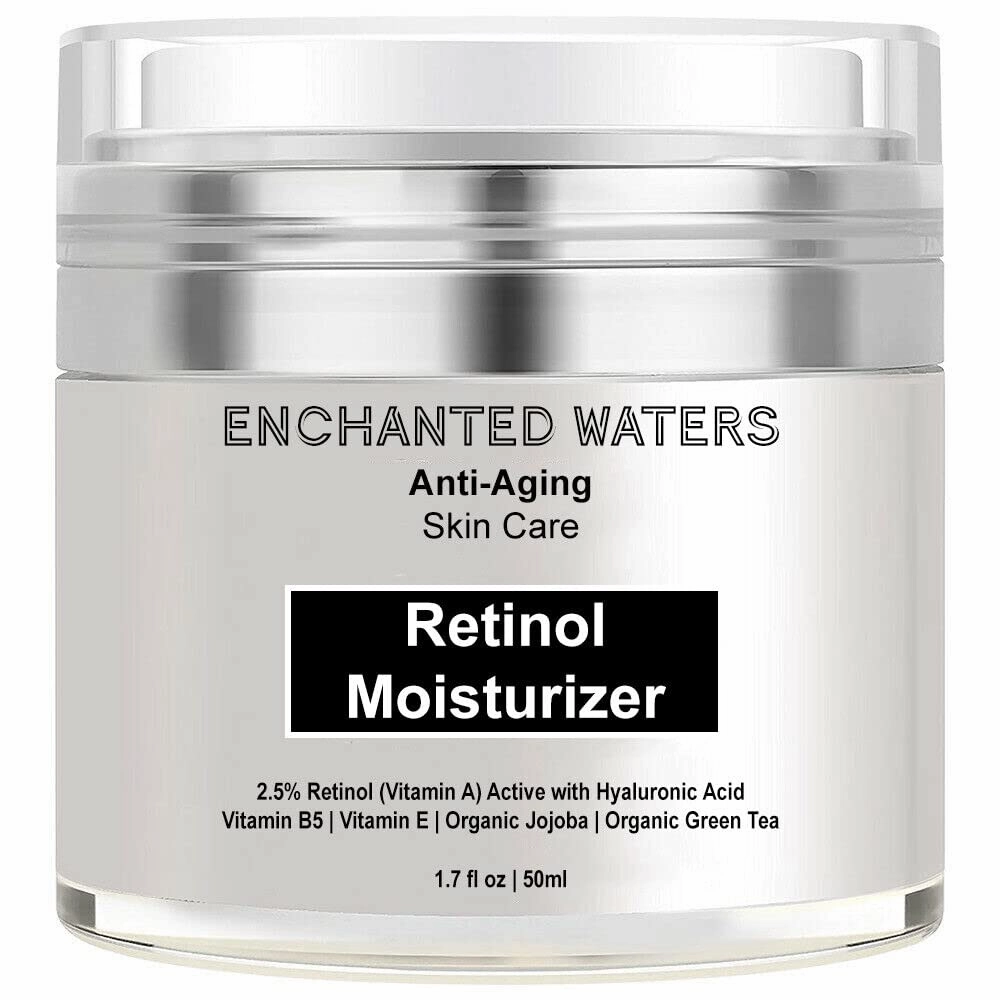 Retinol Cream for Face, Neck & Body – Anti-Aging Moisturizer with Hyaluronic Acid, Vitamin E, Collagen & Shea Butter – Fights Wrinkles, Fine Lines, Dark Spots – 1.7 oz Night Cream