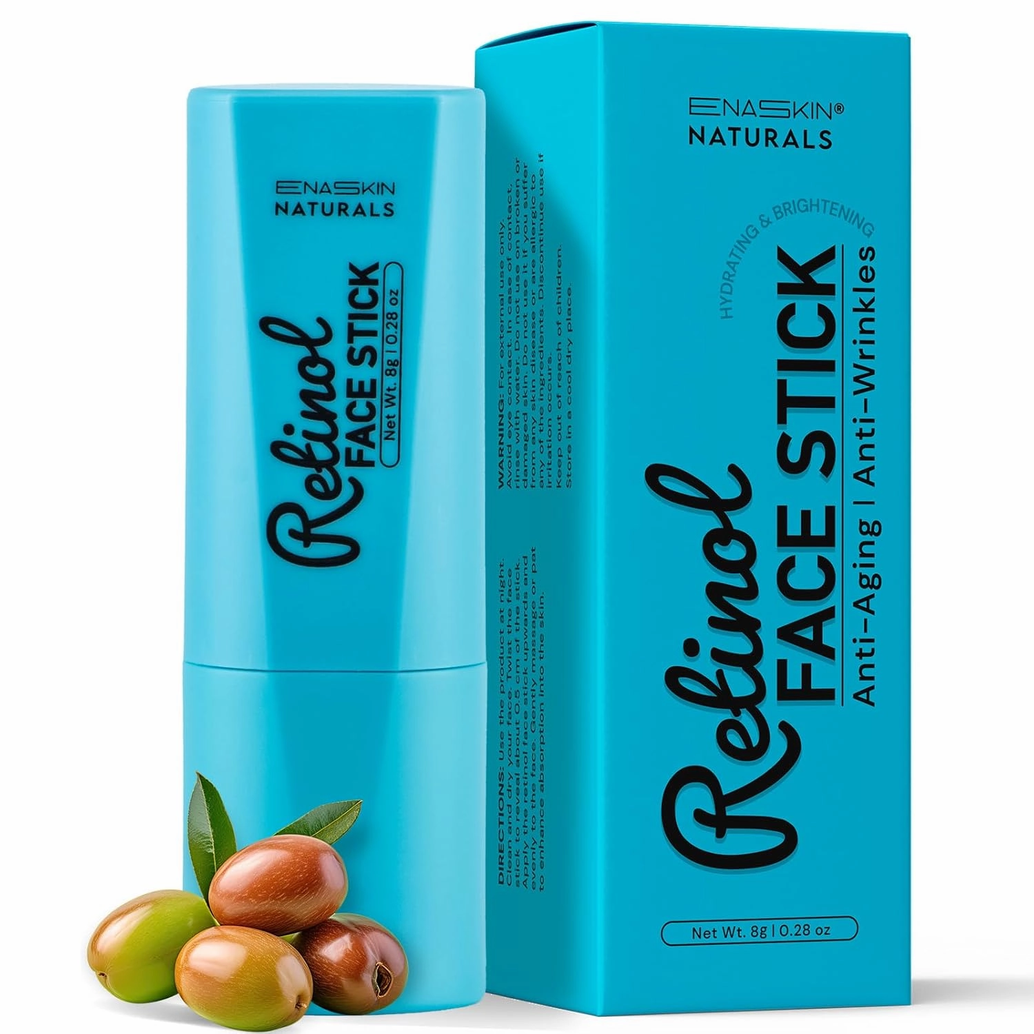 Retinol Moisturizer Stick for Face: 3 in 1 Anti Aging Hydrating Multi-Balm for Face, Eyes and Neck - Anti-Wrinkle Daily Moisturizer Stick