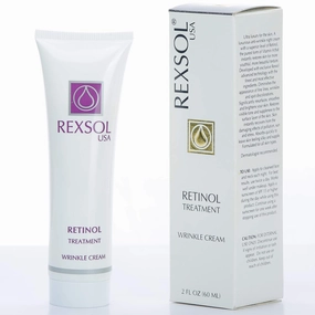 REXSOL Retinol Treatment Wrinkle Cream | Best Moisturizer for face, Anti aging eye cream, Acne treatment & Acne scar treatment | with Vitamin E | Best wrinkle cream for women & ago spot remover, 2 OZ