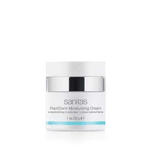 Sanitas Skincare PeptiDerm Moisturizing Cream, Peptides, Ultra Hydration, Moisturizer for Aging Skin, 1 Ounce