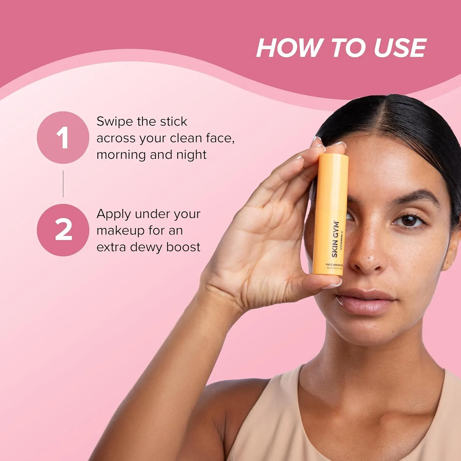 Skin Gym Power Face Serum Multi Balm Stick Collection Brighten, Hydrate, Smooth Fine Lines, and Uneven Skin Tone Face & Eye Moisturizer Sticks Hyaluronic Acid, Retinol, Collagen or Vitamin C