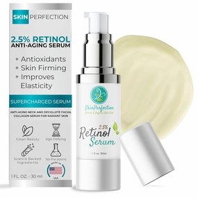 Skin Perfection 2% Retinol Gel Renewing Anti-aging Serum Age-defying Glow, Reduce Fine Lines By Smoothing the Facial Surface Youthful Radiance 1 Oz
