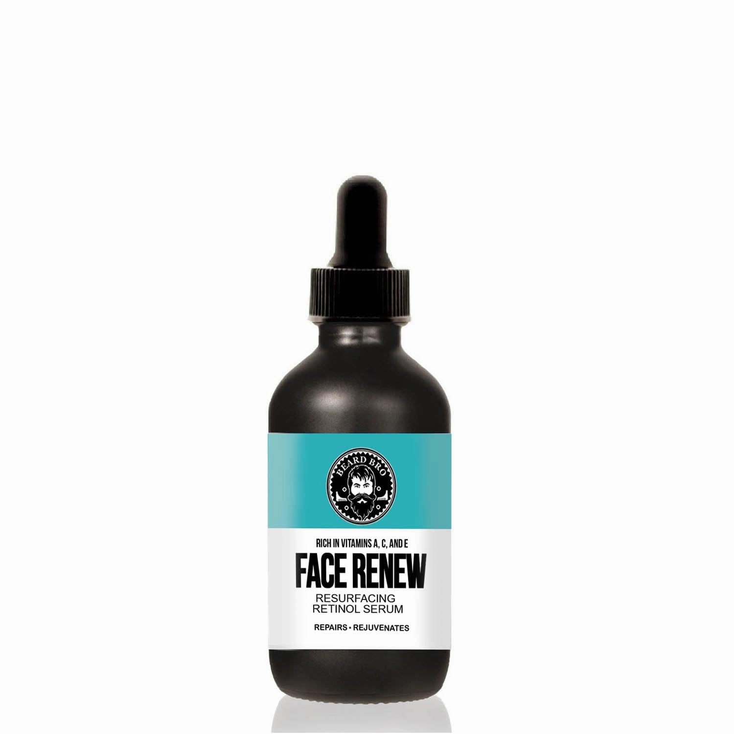 Skin Renewal Oil for Men – Face & Beard Hydration Serum with Retinol, Hyaluronic Acid, Vitamin E & Rosehip Oil – Anti-Aging, Brightening, Non-Greasy Moisturizer (2 oz)
