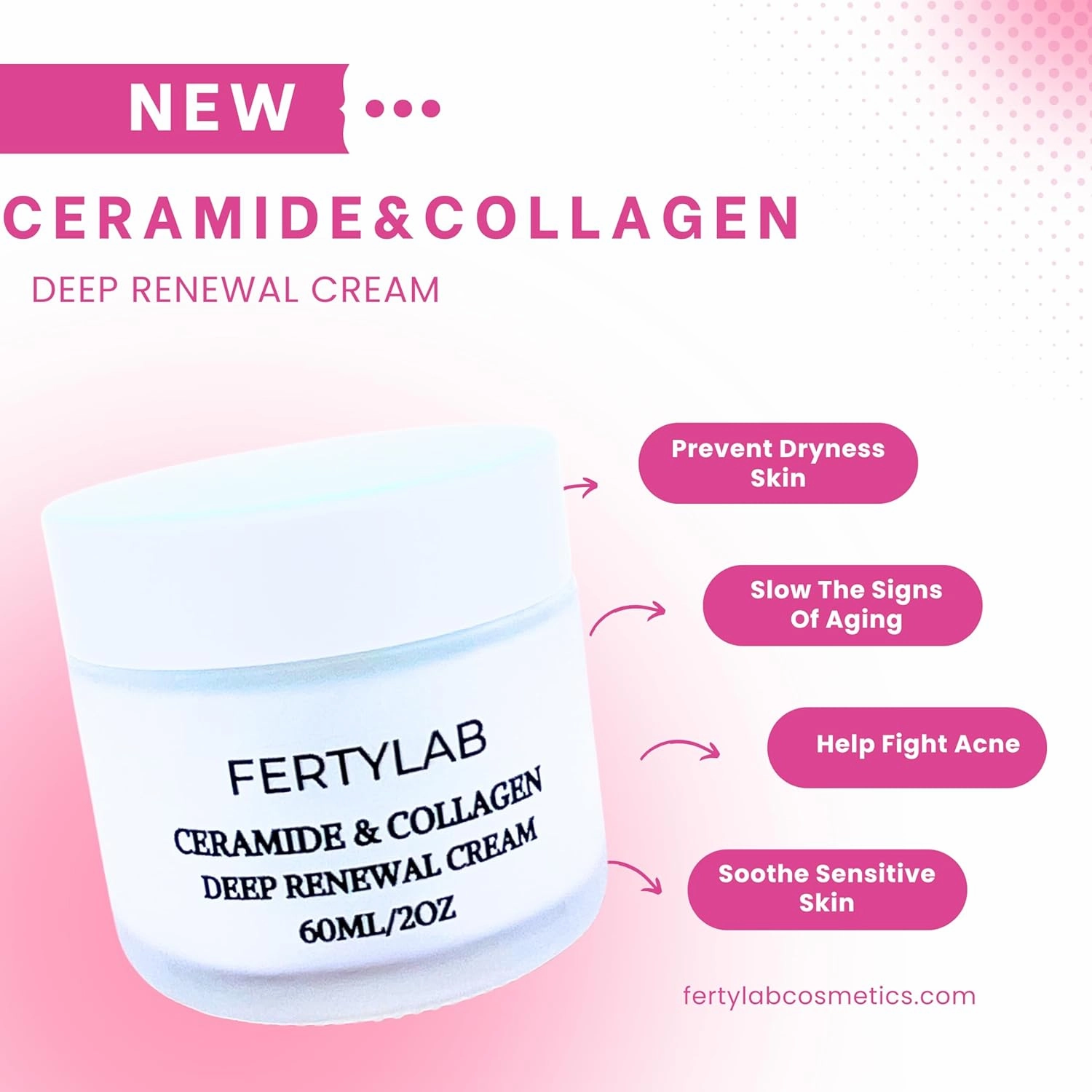 Skincare Set – Hyaluronic Acid, Retinol Serum & Ceramide Collagen Moisturizer – Anti-Aging, Hydrating & Repairing Facial Kit for All Skin Types (Ceramide Moisturizer)