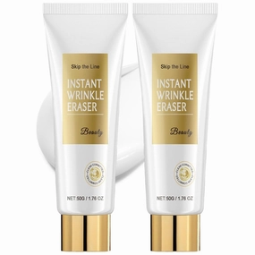 Skip The Line Instant Wrinkle Eraser, Skin Firming Cream, Instant Wrinkle Remover Serum, Anti-Wrinkle Anti-Aging Eye Cream for Face and Body (2)