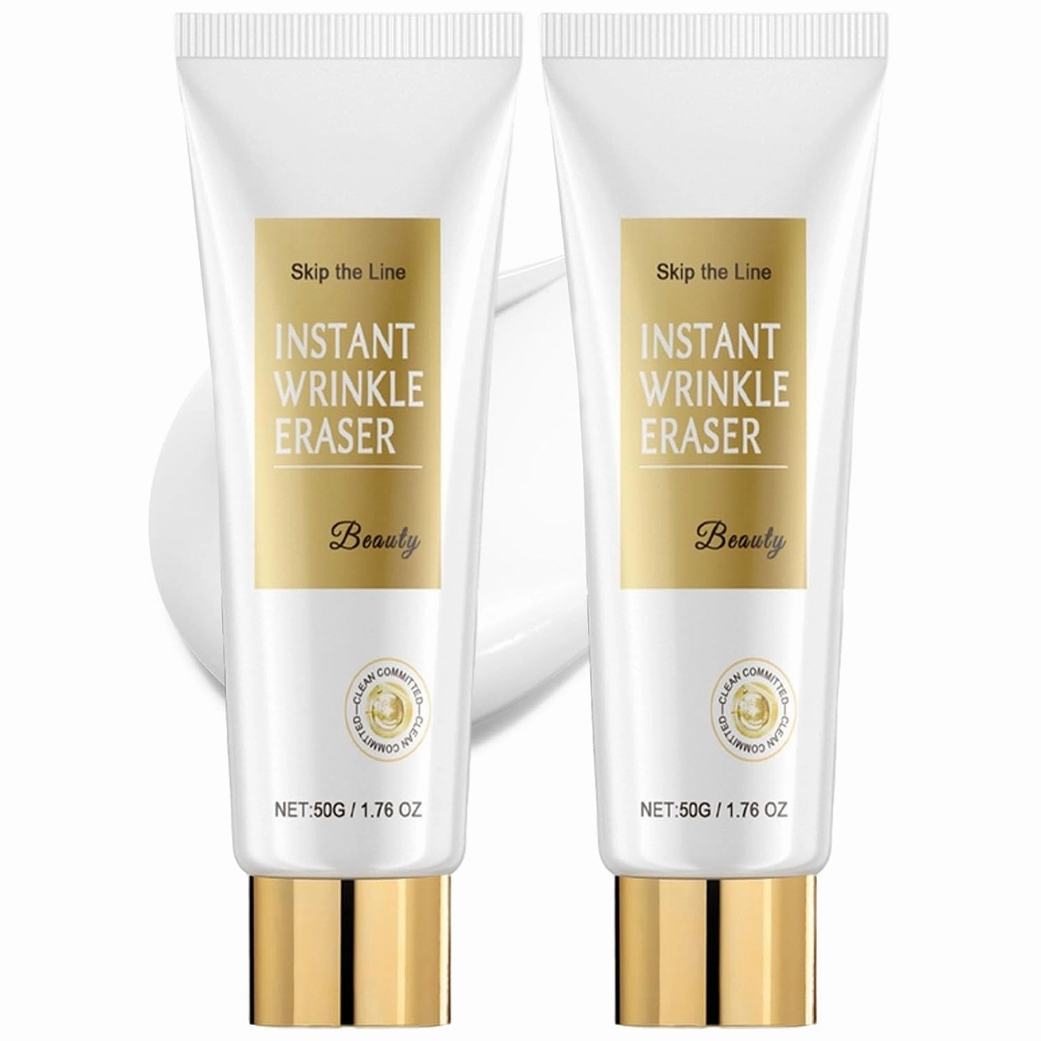 Skip The Line Instant Wrinkle Eraser, Skin Firming Cream, Instant Wrinkle Remover Serum, Anti-Wrinkle Anti-Aging Eye Cream for Face and Body (2)