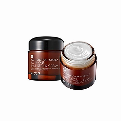 Snail Repair Cream 2.53 oz, Face Moisturizer with Snail Mucin Extract, All in One Snail Repair Cream, Recovery Cream, Korean Skincare with Snail Extract, Wirnkle & Blemish Care by Mizon (2.53oz 75ml)