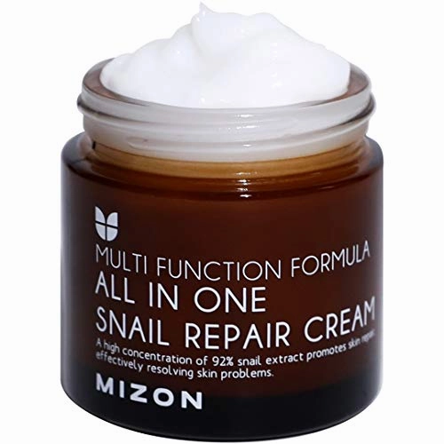Snail Repair Cream 2.53 oz, Face Moisturizer with Snail Mucin Extract, All in One Snail Repair Cream, Recovery Cream, Korean Skincare with Snail Extract, Wirnkle & Blemish Care by Mizon (2.53oz 75ml)
