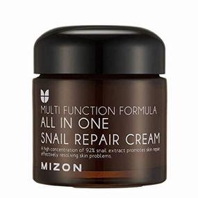 Snail Repair Cream 2.53 oz, Face Moisturizer with Snail Mucin Extract, All in One Snail Repair Cream, Recovery Cream, Korean Skincare with Snail Extract, Wirnkle & Blemish Care by Mizon (2.53oz 75ml)