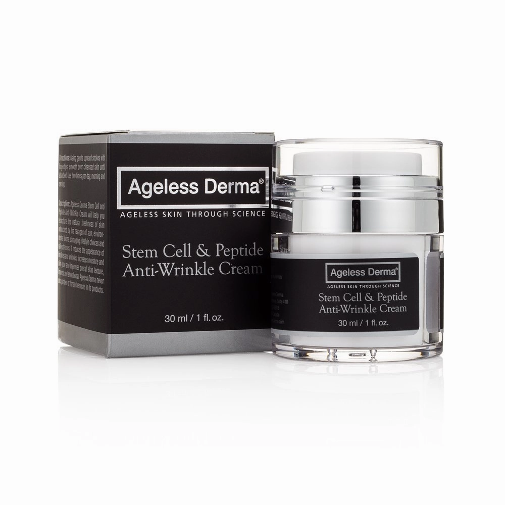 Stem Cell and Peptide Facial Anti Wrinkle Cream By Dr. Mostamand. This Anti Aging Face Moisturizer Restores Youthful Glow to Your Skin