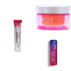 StriVectin Advanced Retinol Multi-Correct Eye Cream, Multi-Action Super-C SPF 30 Vitamin C Moisturizer, and Advanced Retinol Nightly Multi-Correct Serum