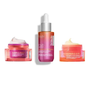 StriVectin Super-C Night Bundle, Super-C Night Vitamin C Night Cream, Multi-Action Super-C Moisturizer and Daily Suncreen, Multi-Action Super-C Retinol Brighten